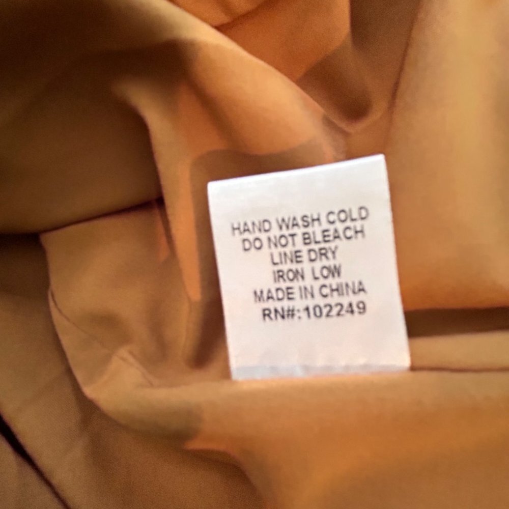 Skies are Blue Womens Maxi DressXS Camel Burgundy Stripe Puff Sleeve Side Slit - Picture 10 of 10